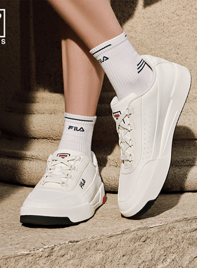圆盾鞋|FILA 斐乐官方男TARGA 2网球小白鞋通勤百搭女板鞋运动鞋