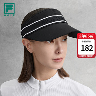 新款 斐乐官方女帽2026春季 高尔夫运动帽遮阳帽鸭舌帽 FILA 空顶帽