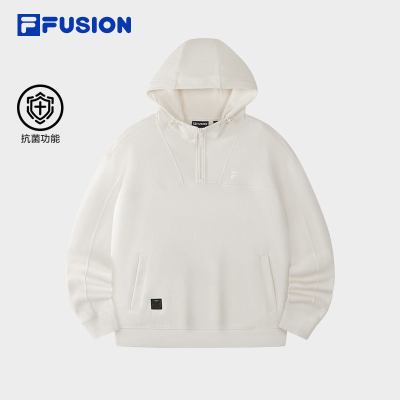 FILA FUSION斐乐潮牌男子连帽卫衣2026春季新款休闲宽松针织上衣,运动服/休闲服装,运动卫衣/套头衫,淘宝优惠券,粉丝福利购,淘宝优惠卷
