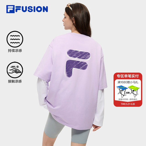 FILAFUSION斐乐潮牌短袖T