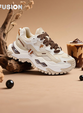 硬糖丨奶茶 FILA FUSION斐乐女鞋厚底增高鞋子新款老爹鞋运动鞋女