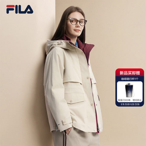 斐乐轻薄棉服│运动连帽保暖外套