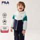 FILA 儿童加绒运动连帽上衣 新款 KIDS斐乐童装 男小童外套2026春季
