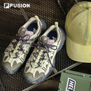 FUSION斐乐潮牌女鞋 FILA 牛油果绿登山鞋 新款 山脉鞋 老爹鞋 2冬季
