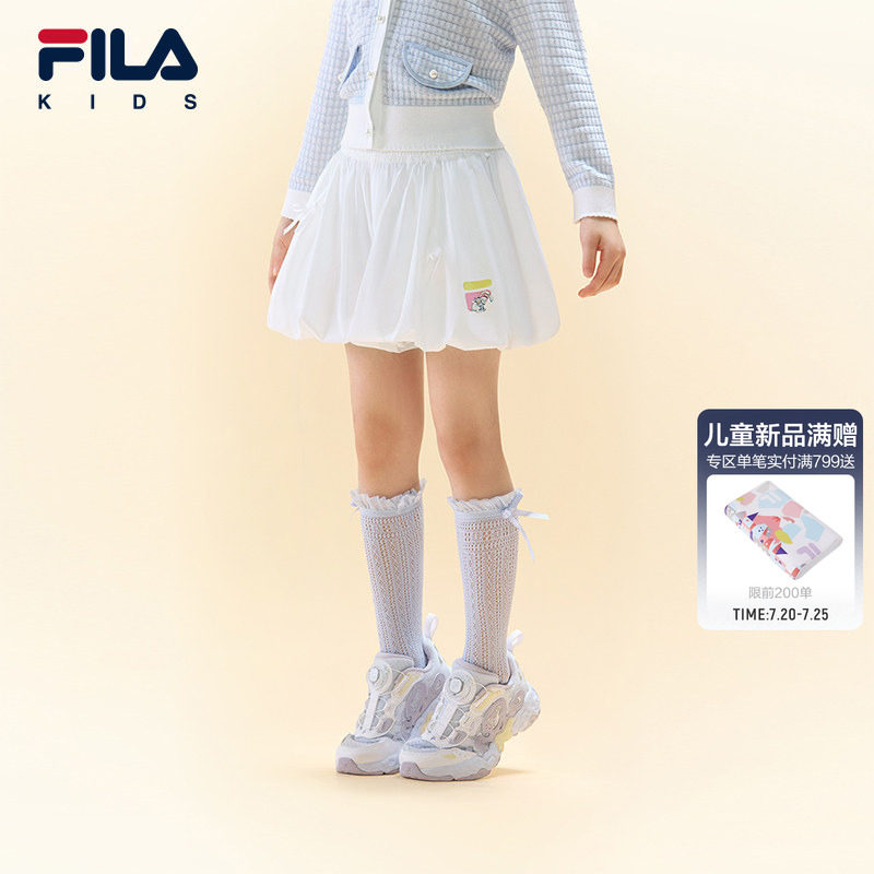 FILA KIDS斐乐童装女小童裙裤2026秋季新款儿童休闲舒适梭织短裤