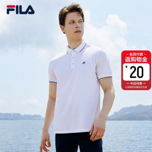 商务凉感运动健身T恤衫 FILA 男夏季 菁英POLO衫 斐乐官方翻领短袖