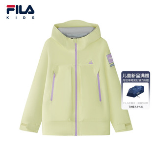 FILA 女大童外套2026夏季 新款 儿童梭织运动连帽上衣 KIDS斐乐童装