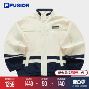 拼色上衣 FILA FUSION FACETASM斐乐潮牌梭织外套男2024夏季 新款