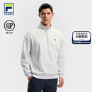 易烊千玺同款 网球半开襟上衣 FILA斐乐官方男子套头卫衣2025冬新款