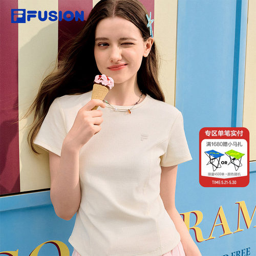 FILAFUSION斐乐潮牌短袖T