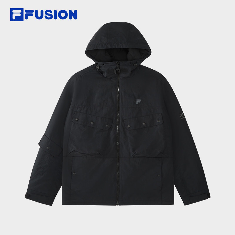 FILA FUSION斐乐潮牌棉服男2026春新款时尚休闲宽松连帽保暖外套,运动服/休闲服装,运动棉衣,淘宝优惠券,粉丝福利购,淘宝优惠卷