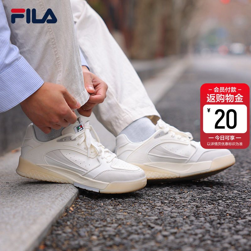 桂冠鞋|王阳同款FILA 斐乐男鞋OLIVE板鞋夏新款小白鞋休闲运动鞋