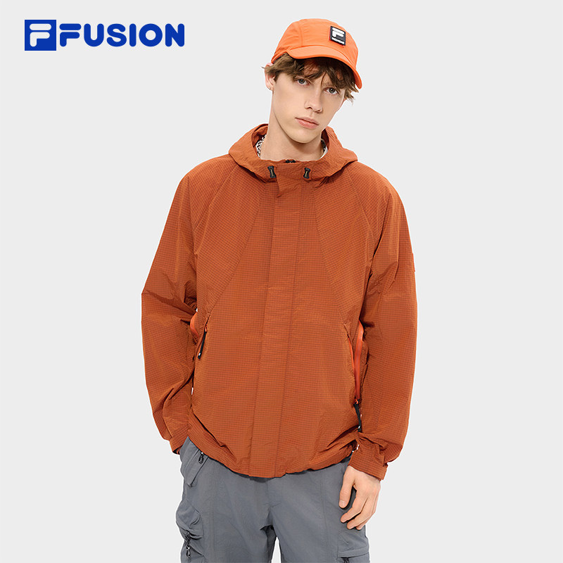 FILA FUSION|NEMEN斐乐梭织外套男2026夏新款休闲宽松连帽上衣
