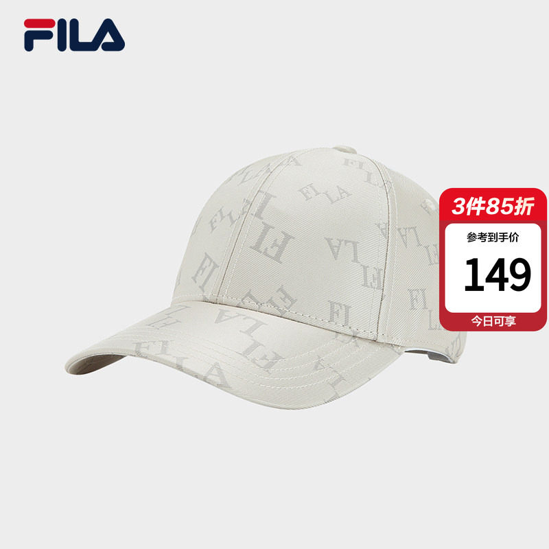 棒球帽|FILA 斐乐官方女帽老花新款硬顶遮阳帽鸭舌帽时尚运动帽