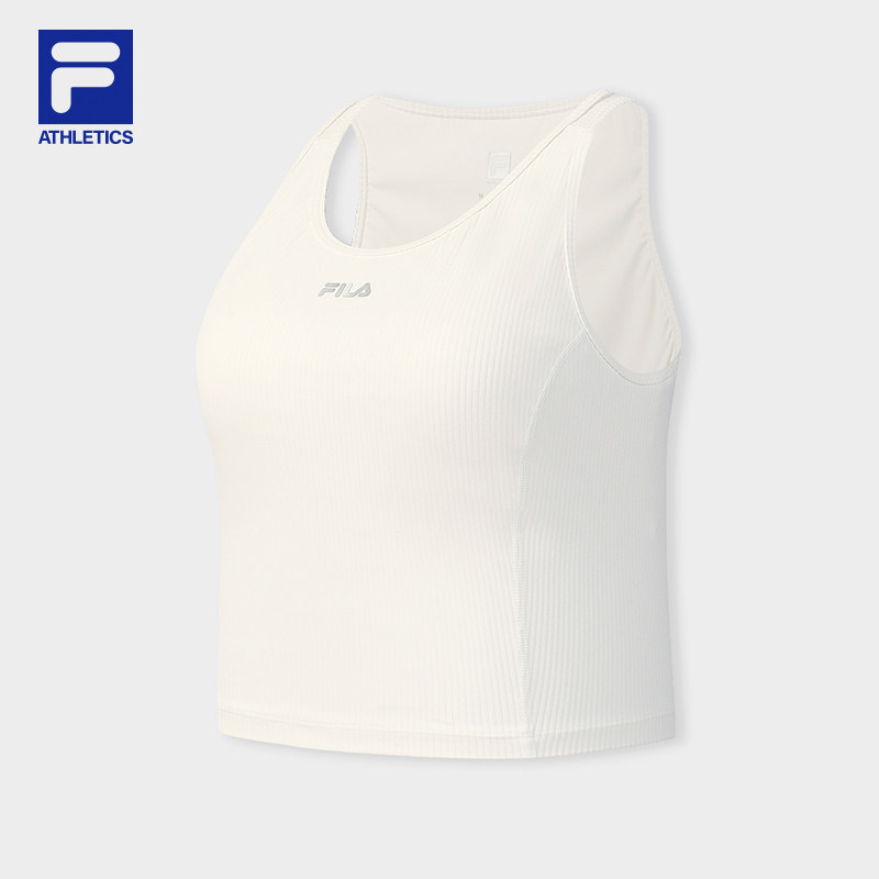 FILA 斐乐官方女子针织背心2026春季新款健身运动紧身带胸垫上衣,运动服/休闲服装,运动背心,淘宝优惠券,粉丝福利购,淘宝优惠卷