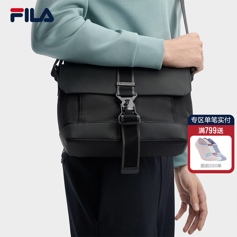 领航者挎包|FILA 斐乐官方男包挎包新款时尚休闲单肩包斜挎随身