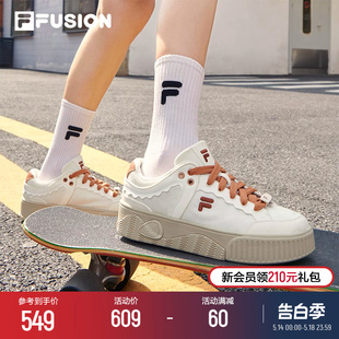 厚底鞋 小白鞋 板鞋 休闲鞋 FUSION斐乐潮牌STACK女鞋 增高运动鞋 FILA