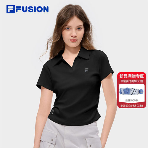 FILAFUSION斐乐官方女子POLO衫