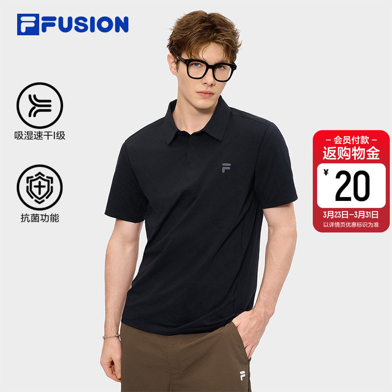 吸湿速干上衣|FILA FUSION斐乐官方男士26新款男装T恤
