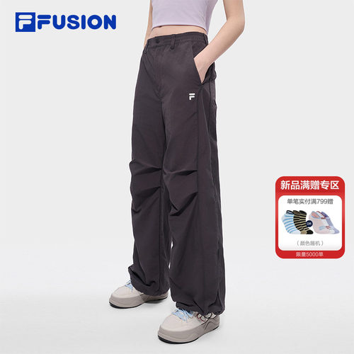 FILAFUSION斐乐女子梭织长裤