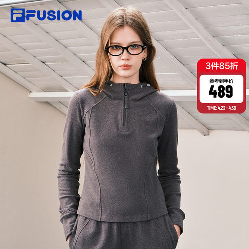 FILAFUSION斐乐女子连帽卫衣