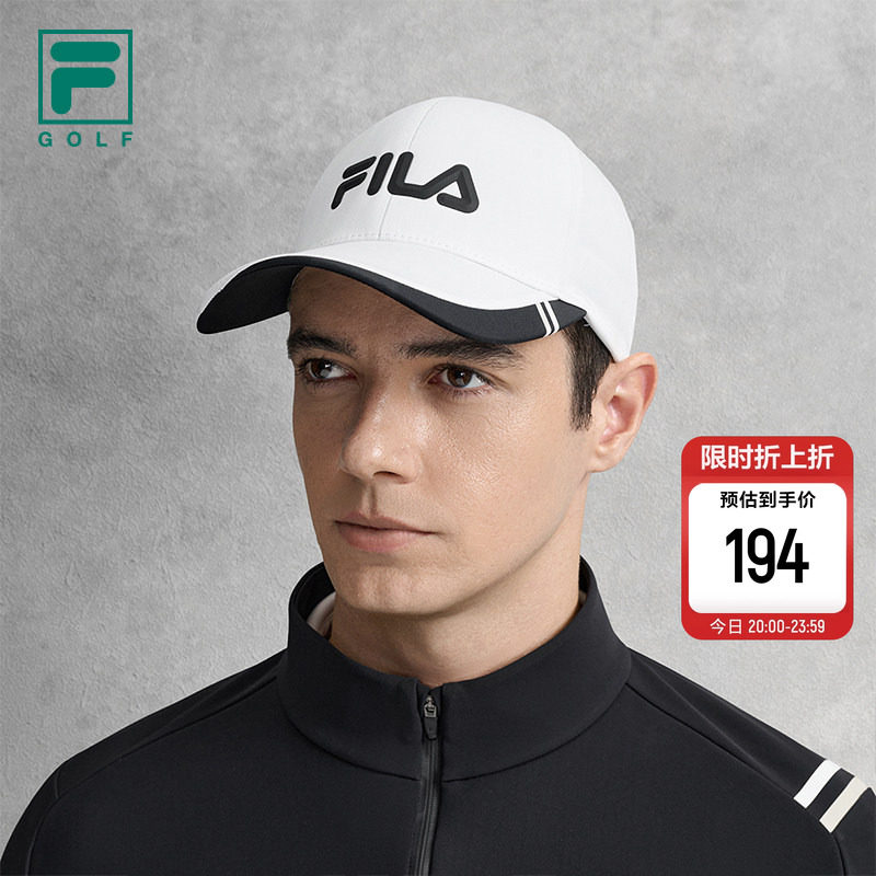 硬顶棒球帽|FILA 斐乐官方男帽休闲舒适遮阳帽鸭舌帽高尔夫运动