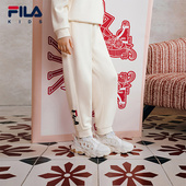 KIDS斐乐童装 款 儿童新年款 FILA 长裤 春季 男女童休闲舒适针织裤 潮