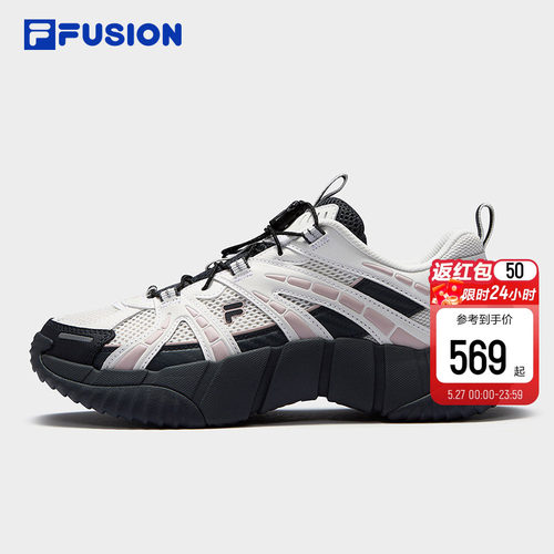 脊骨鞋2丨FILA FUSION斐乐女鞋户外鞋登山鞋夏季透气网面运动鞋子