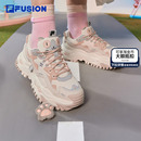 斐乐厚底增高老爹鞋 新款 女鞋 硬糖 运动鞋 FUSION 秋冬加绒鞋 FILA