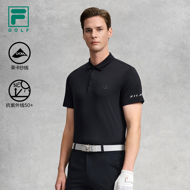 FILA 斐乐官方男子针织短袖POLO衫2026夏新款高尔夫运动