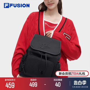 新款 时尚 FUSION斐乐潮牌女包背包2024春季 FILA 休闲双肩包随身包