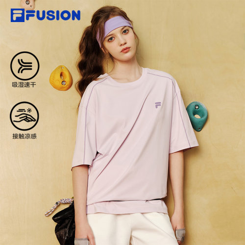 FILAFUSION斐乐中性针织短袖衫