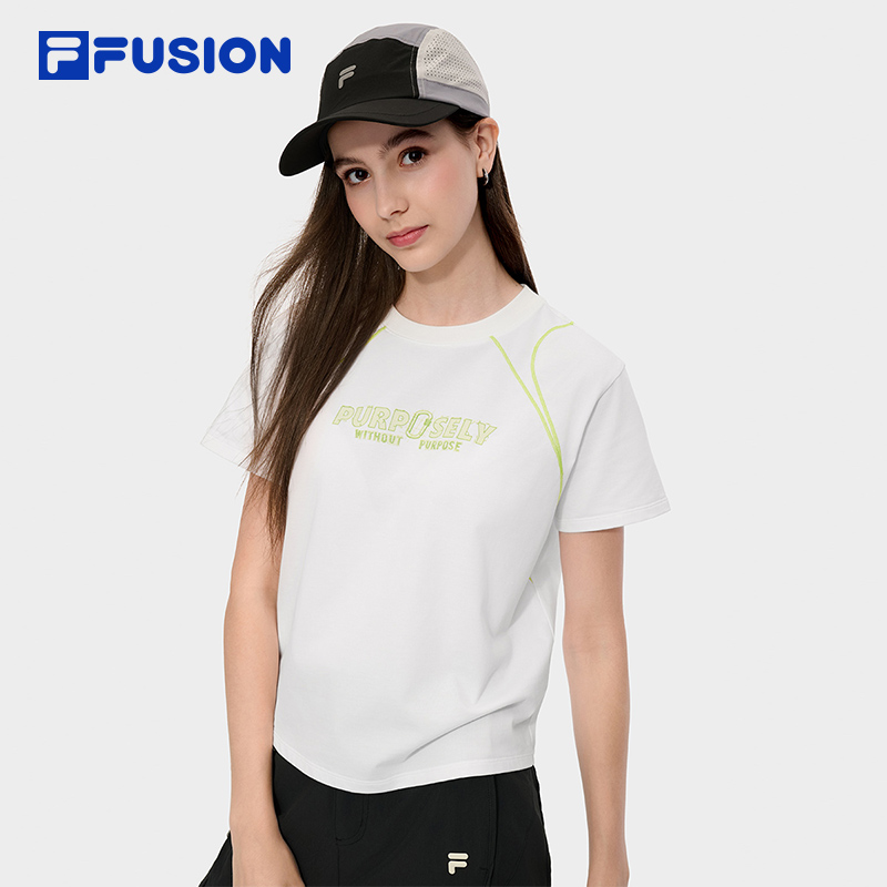 FILAFUSION斐乐潮牌针织短袖衫