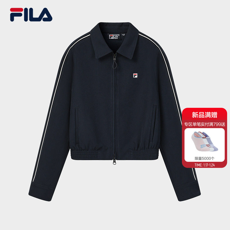 FILA 斐乐官方女士梭织外套2026春新款通勤百搭舒适上衣翻领夹克,运动服/休闲服装,运动茄克/外套,淘宝优惠券,粉丝福利购,淘宝优惠卷