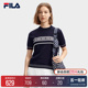 2024春季 斐乐官方女子编织衫 新款 FILA 简约基础圆领休闲短袖 时尚