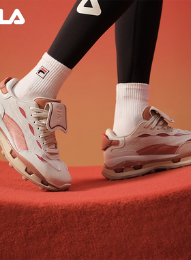 新年款|FILA 斐乐女鞋KM2老爹鞋运动鞋款红色厚底鞋子休闲鞋男鞋
