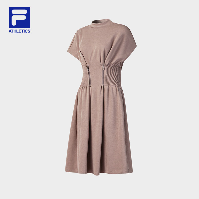 FILA 斐乐官方女子针织连衣裙2026夏季新款健身运动舒适收腰