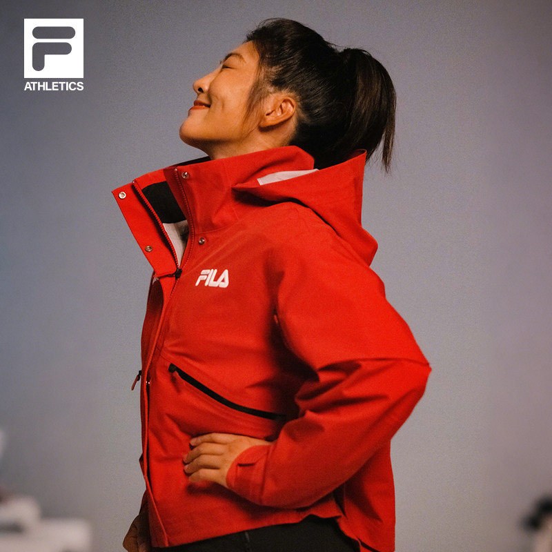 FILA斐乐女冲锋衣26春新款宽松户外运动连帽防水4810凌峰雪壳外套,运动服/休闲服装,运动茄克/外套,淘宝优惠券,粉丝福利购,淘宝优惠卷