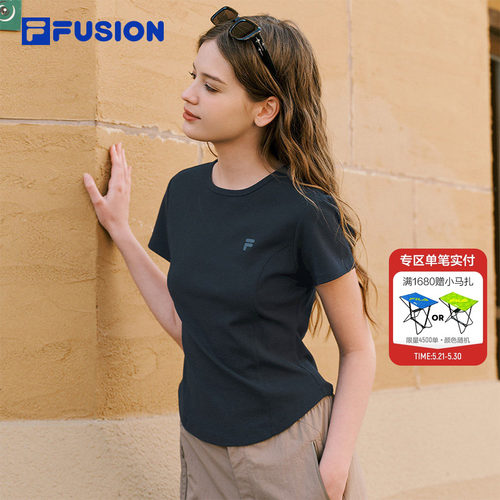 FILAFUSION斐乐潮牌短袖T