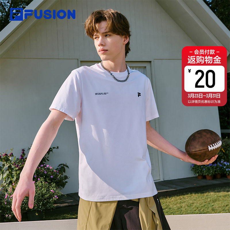 FILA FUSION斐乐速干短袖衫2026夏季新款男装跑步训练