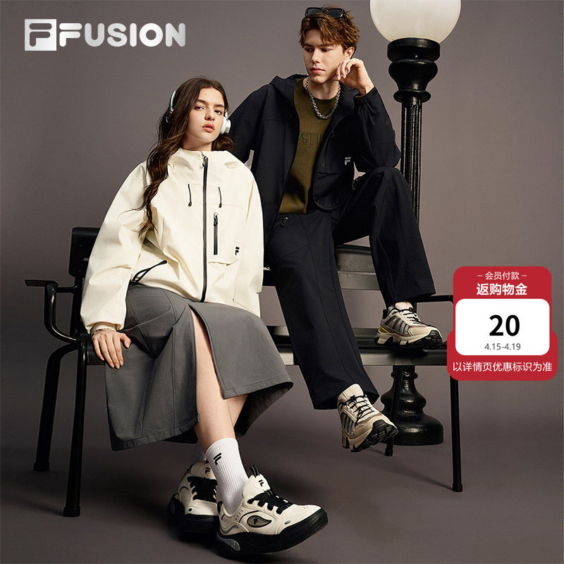 章昊同款FILA FUSION斐乐官方潮牌情侣外套2026春装休闲上衣男装