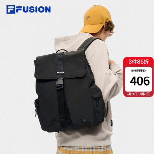 新款 FUSION斐乐电脑包春季 男休闲翻盖双肩包 背包FILA 马上起飞