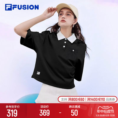 FILAFUSION斐乐女子短袖POLO