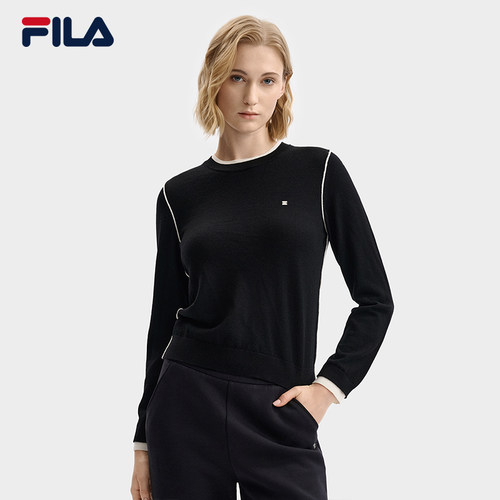 FILA斐乐官方编织衫上衣女基础