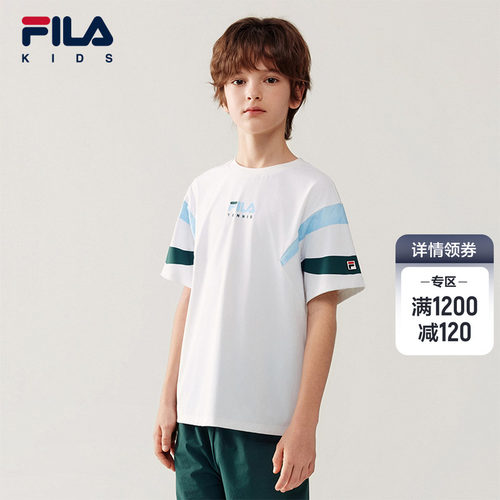 FILAKIDS斐乐男童短袖T恤