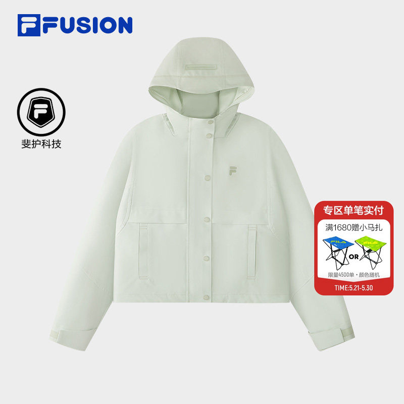 FILA FUSION斐乐官方潮牌外套梭织女装2026夏季新款百