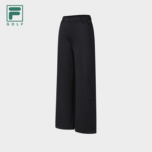 高尔夫运动简约宽松直筒裤 2026春新款 斐乐官方女士针织长裤 FILA