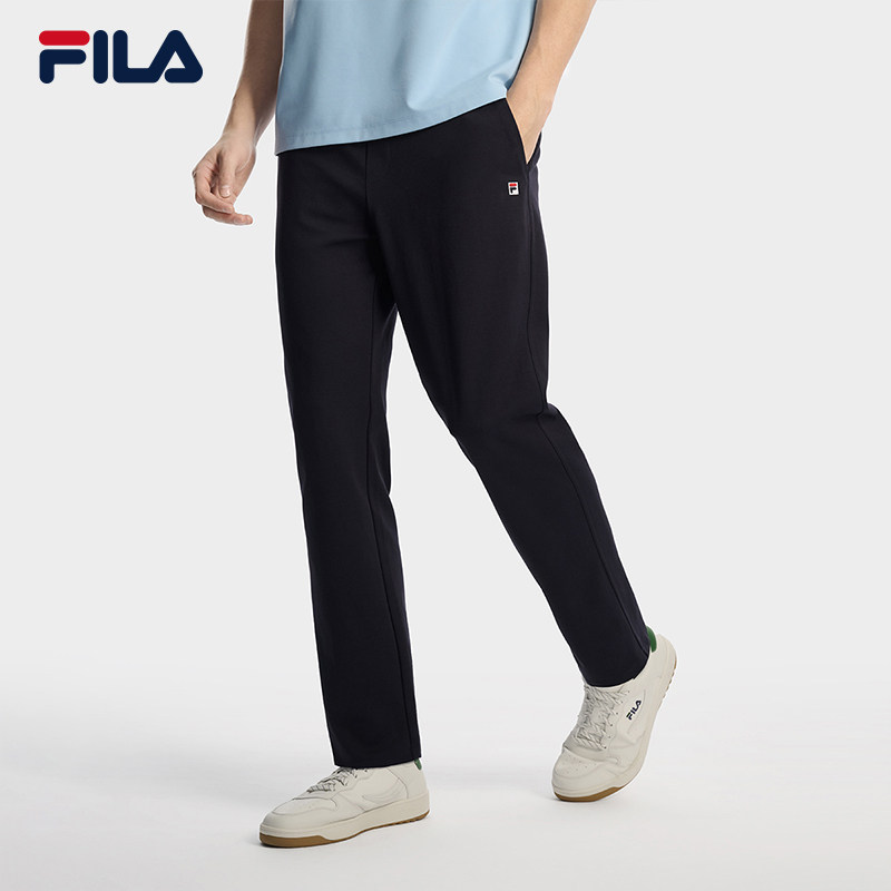 FILA 斐乐官方男士针织长裤2026春季新款简约休闲日常基础直