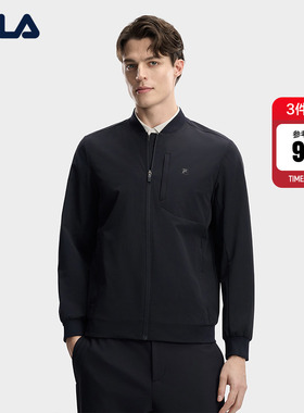 FILA 斐乐官方男梭织外套26春新款简约商务休闲行政夹克通勤上衣