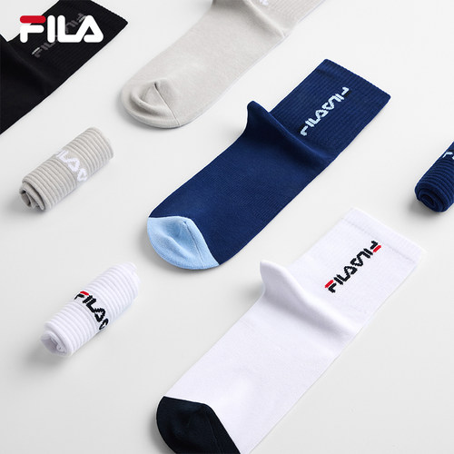 FILA斐乐男士时尚中腰袜